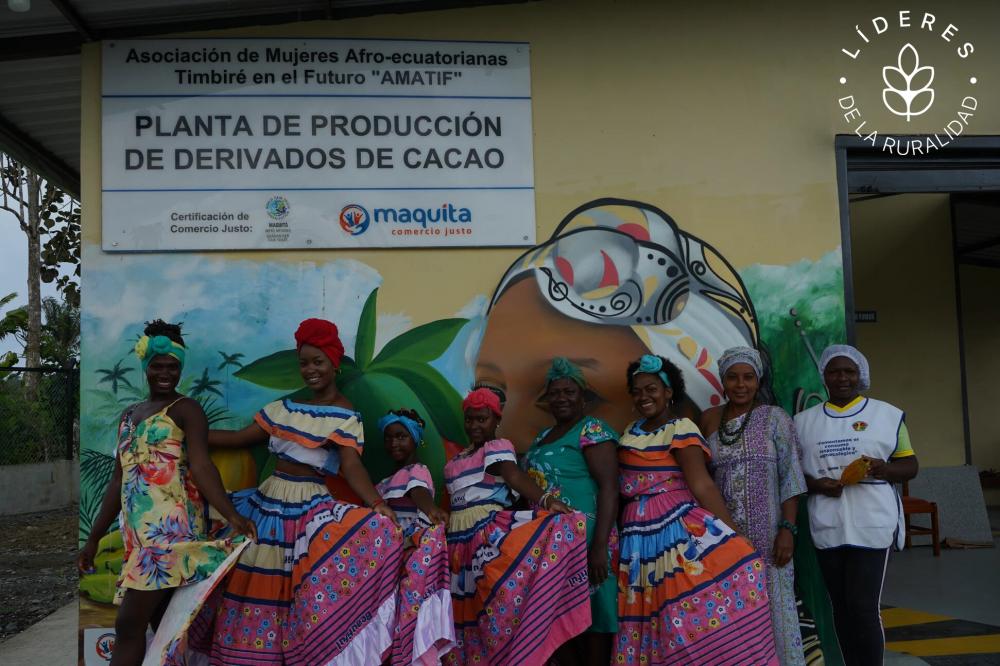 la AMATIF, que hoy está integrada por 26 mujeres, es dueña de una planta de producción de derivados del cacao