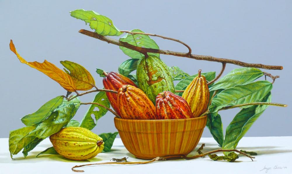 Esta es una de las cuatro obras del artista dominicano que se exhiben en el sitio del IICA Agro y Cultura.