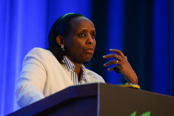 Kalibata es una destacada científica y ex ministra de Agricultura de Ruanda.