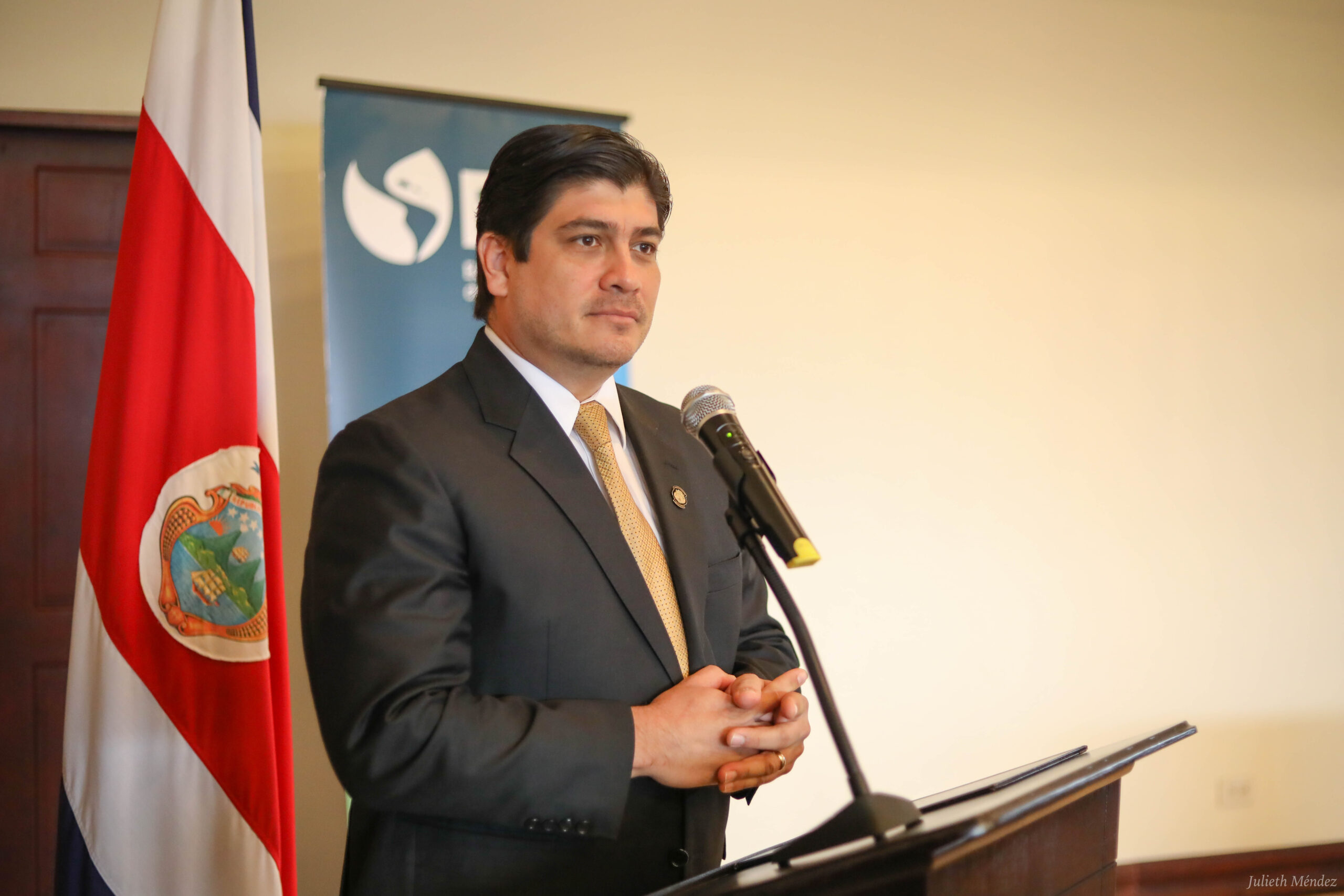 El Presidente de Costa Rica, Carlos Alvarado