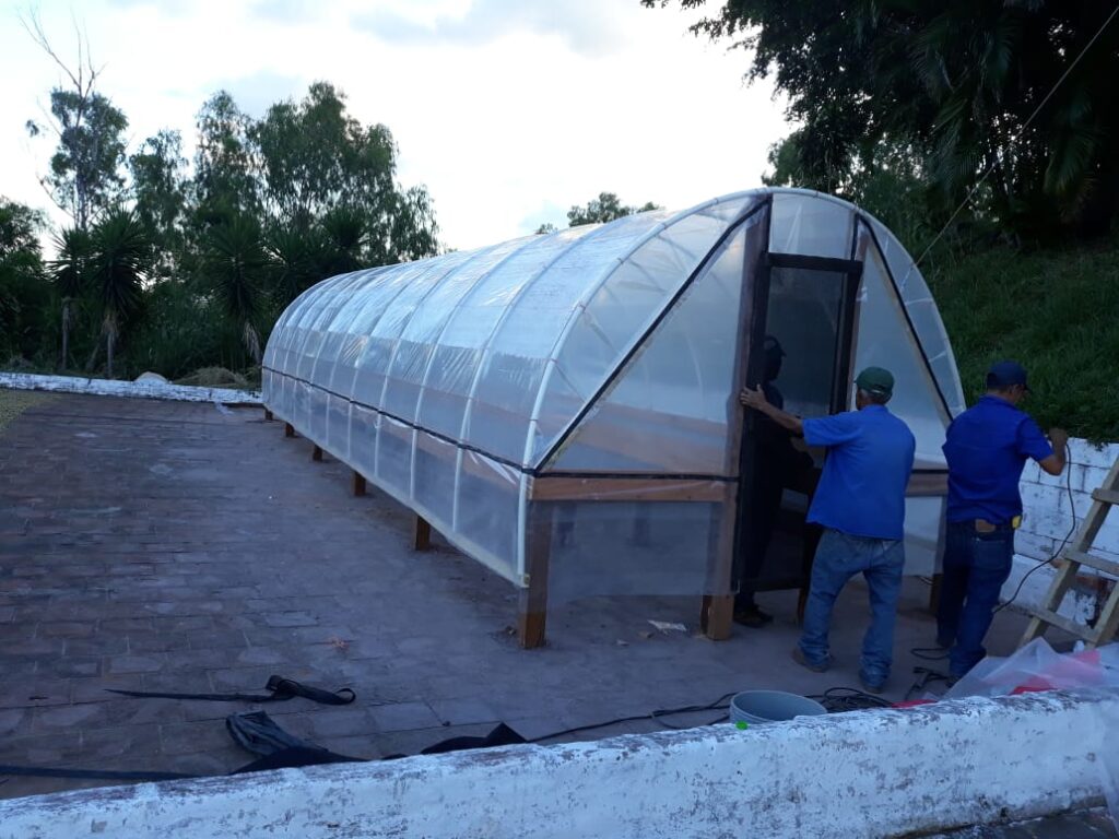 Estructura de secado tipo domo en Ciudad Barrios, San Miguel, El Salvador