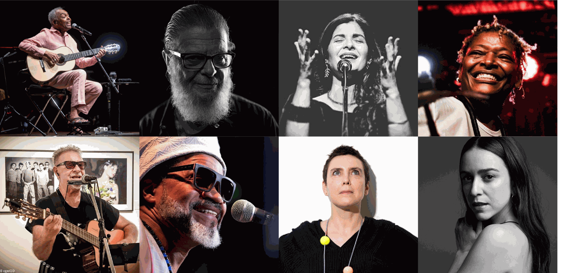 Adriana Calcanhotto, Roberta Sá, Mart’nália, Gilberto Gil, Carlinhos Brown, Soledad Villamil, Gustavo Santaolalla y León Gieco, así como Guadalupe Urbina, Lila Downs, Luis Enrique Mejía Godoy y Nano Stern son algunos de los grandes nombres que componen la programación artística del evento.