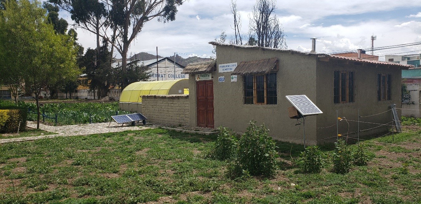 Vivienda Demostrativa Ecosostenible en instalaciones del IICA Bolivia.