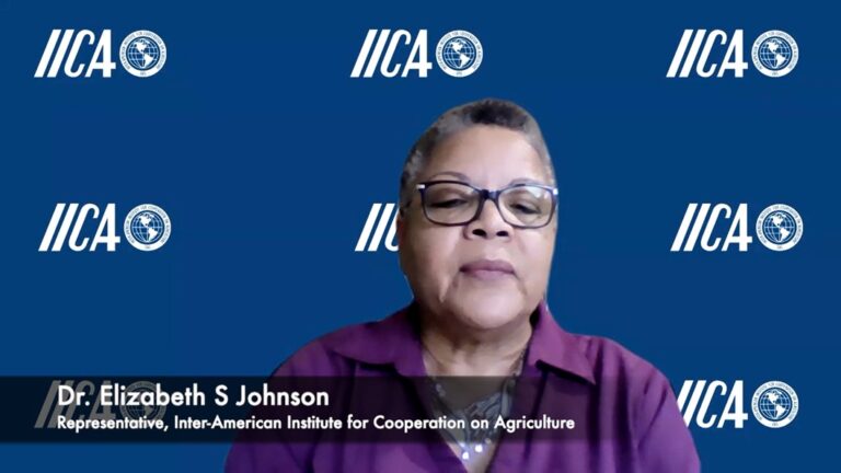 IICA Jamaica Representative, Dr. Elizabeth Johnson