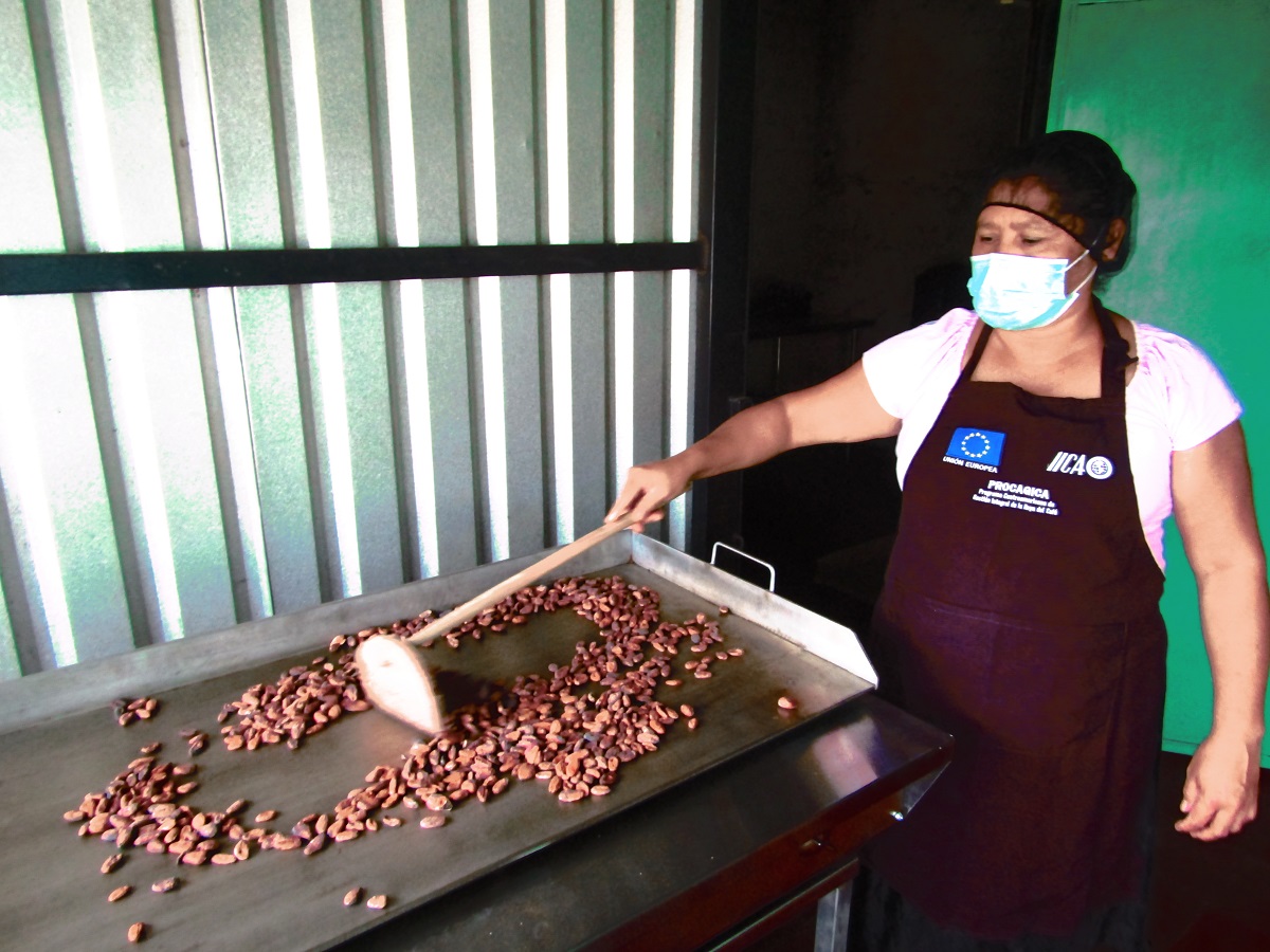 Ana Julia Sarabia de Ortez, productora y miembro de la Cooperativa de Caficultores Jucuapense de R.L.