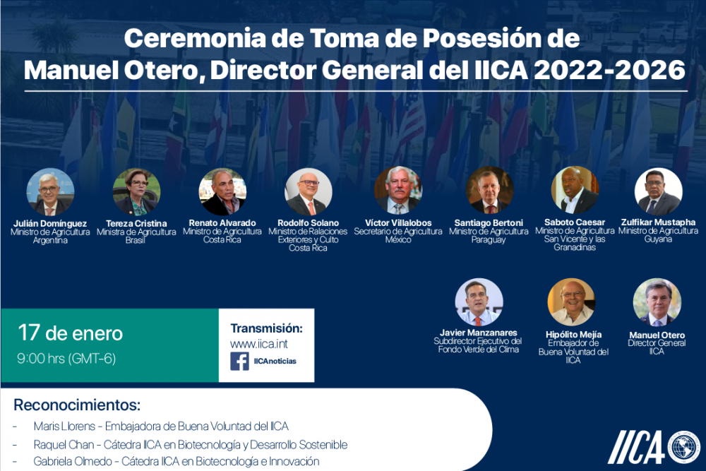 La ceremonia se realizará a partir de las 9:00 a.m. horario de Costa Rica (GMT-6).