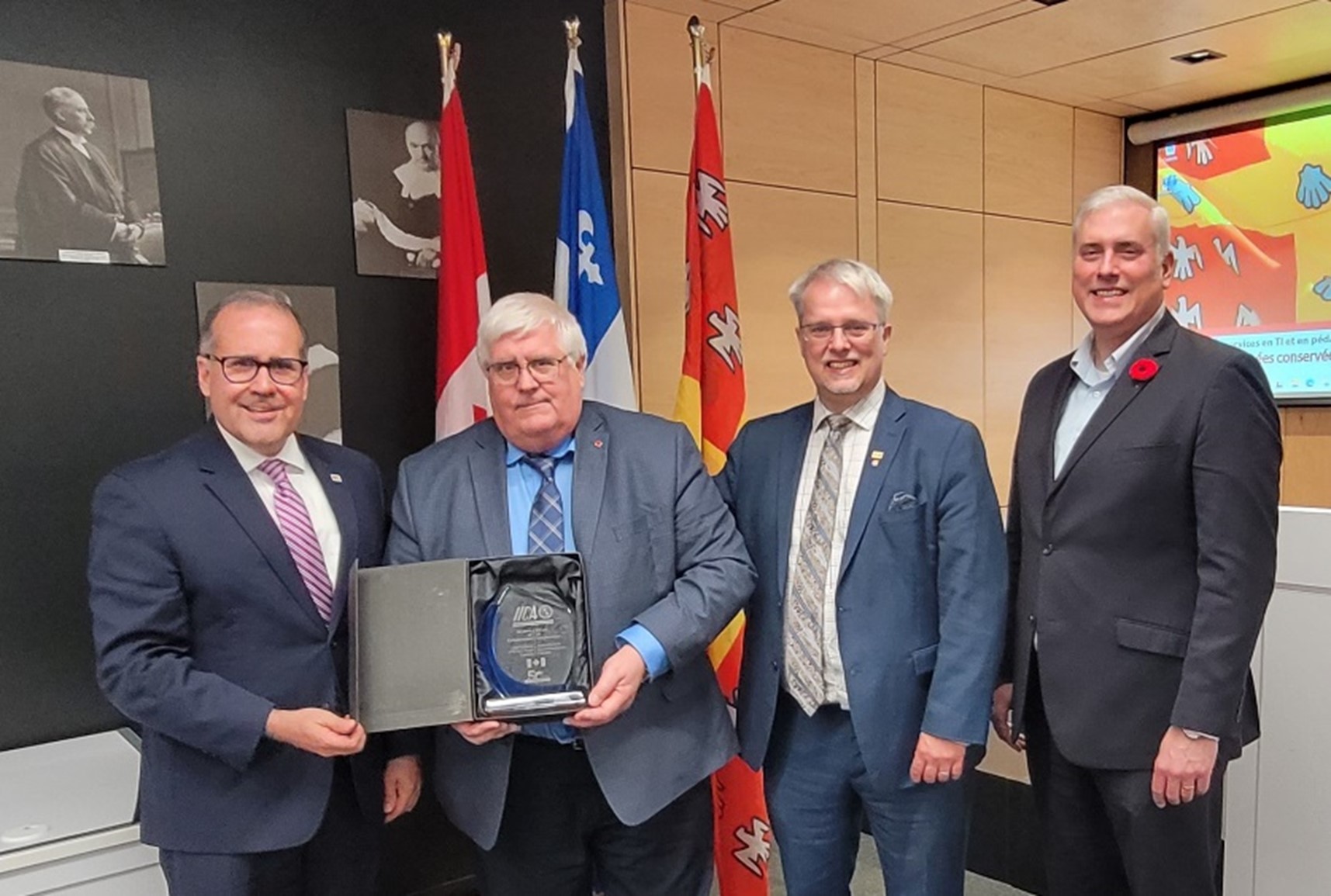 Dr. Gilles Saindon, Assistant Deputy Minister of the Science, and Technology Branch of the Department of Agriculture and Agri-Food Canada. Mr. Lloyd Day highlighted the longstanding friendship and cooperation between Canada and the Institute stating how Canada is a very important IICA partner, valuing the long-standing relationship with AAFC, Minister Marie-Claude Bibeau’s support, as well as Global Affairs Canada, the Canadian Food Inspection Agency, and Canada’s participation in working with all the ministers of the Americas to represent the farmers, ranchers, and the agricultural communities of the Americas. 