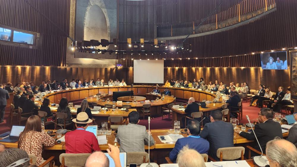 La sesión inaugural de los Diálogos Regionales del Agua en América Latina y el Caribe, evento ministerial de alto nivel que organiza en Santiago de Chile la Comisión Económica para América Latina y el Caribe (CEPAL) y que es preparatorio para la Conferencia del Agua 2023 de las Naciones Unidas (ONU), que se realizará en marzo en Nueva York.