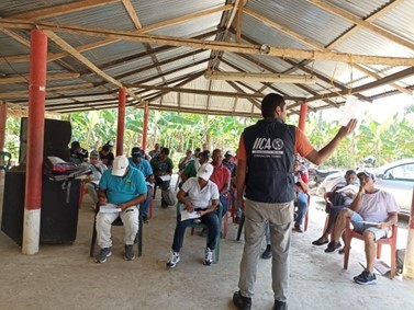 Productores de plátano y banano beneficiarios del proyecto ALER4TA realizado en San Juan de Urabá Departamento de Antioquia. Foto: IICA