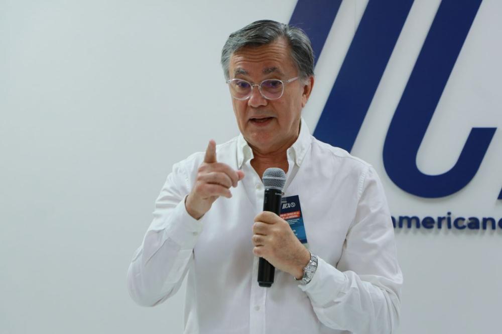 Manuel Otero, Director General del IICA, durante el acto de apertura del Primer Encuentro de Líderes Rurales de las Américas.