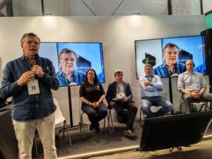 “Panel sobre ciencia, innovación y sostenibilidad agrícola en la COP30, organizado por el IICA en Belém do Pará, Brasil. Expertos discuten la transformación de la agricultura en las Américas mediante tecnología, investigación y sistemas agroalimentarios sostenibles.