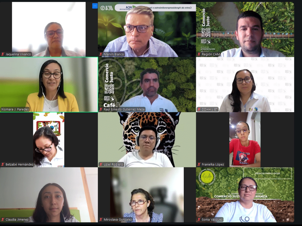 Sesión virtual sobre comercio justo reúne a jóvenes y especialistas en café para intercambiar conocimientos, fortalecer capacidades técnicas y promover cadenas de valor sostenibles.