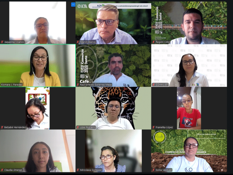 Sesión virtual sobre comercio justo reúne a jóvenes y especialistas en café para intercambiar conocimientos, fortalecer capacidades técnicas y promover cadenas de valor sostenibles.